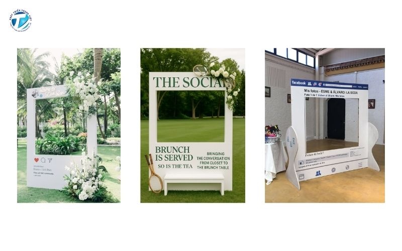 Khung chụp ảnh check in Facebook và Instagram